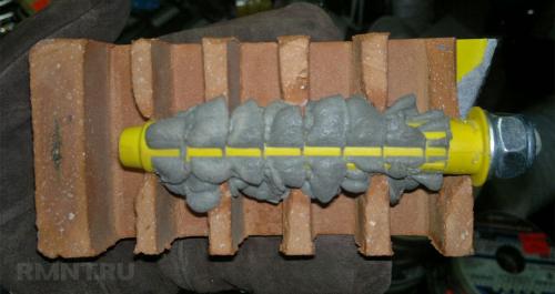 Чем закрепить анкер в рыхлой стене. Способ №3. Крепление с помощью химического анкера. 14 Чем закрепить анкер в рыхлой стене. Способ №3. Крепление с помощью химического анкера. 14