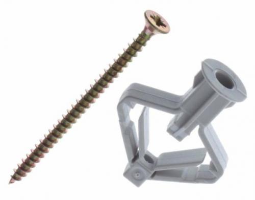 Дюбель-бабочка для бетона. Дюбель «бабочка» для гипсокартона: виды крепления, размеры